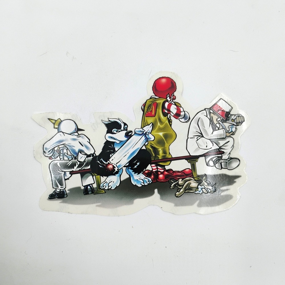 Skunkware Clothing Skate Sticker Parody Rare Skateboarding 90s 420 Vintage NOS